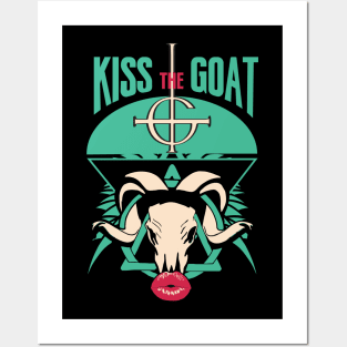 kiss the goat Posters and Art